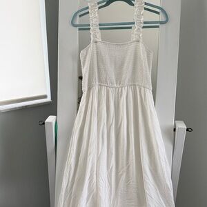 August Sky White Maxi Dress